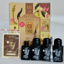 Produits de soin de perte de cheveux 100% Original 4 en 1 Sunburst Herbal Hair Growth Expert (en version chinoise)